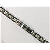 Image 2 : #21-STAINLESS STEEL MEN'S DIAMOND BRACELET