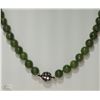 Image 2 : #25-GENUINE NEPHRITE JADE BEAD CUBIC CLASP