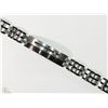 Image 2 : #29-STAINLESS STEEL MEN'S DIAMOND BRACELET