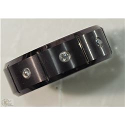 #37-TUNGSTEN CARBIDE MEN'S DIAMOND RING