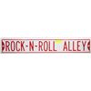 Image 1 : ROCK "N" ROLL ALLEY PORCELAIN SIGN 6"X36"