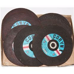 FLAT OF GRINDING DISCS CORYN,SAIT 9"X1-1/8 METAL