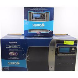 NEW SIRIUS SATELITE BOOMBOX AND RADIO