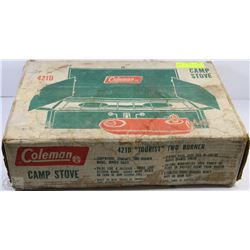 COLEMAN 4210 TOURIST CAMPING STOVE WITH ORIGINAL