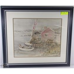 E. HYDE PATERSON ORIGINAL FRAMED ARTWORK