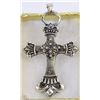 Image 1 : GOTH STYLE SILVER TONE CROSS