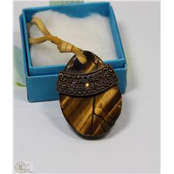 LARGE TIGER STONE NECKLACE