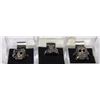 Image 1 : 3 STAINLESS STEEL MENS SKULL RINGS