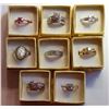 Image 1 : LOT OF 8 FASHION RINGS INCLUDING: