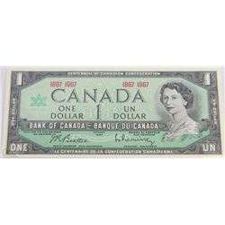 Y)1867-1967 BANK OF CANADA CENTENNIAL $1 DOLLAR