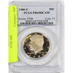 I) 1980 "S" KENNEDY HALF DOLLAR PCGS PR69 DCAM