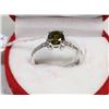 Image 1 : #33NATURAL PERIDOT + CZ .925 STERLING SILVER RINGS