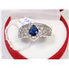 Image 1 : #35NATURAL ENHANCED SAPPHIRE .925 STERLING SILVER