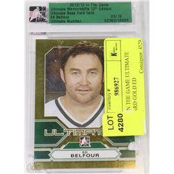 2012-13 IN THE GAME ULTIMATE BASE CARD GOLD ED