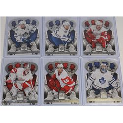 LOT OF 6 HOCKEY CARDS DATSYUK , KESSEL , LUPUL ,