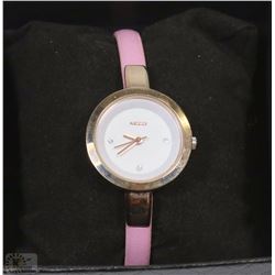 KEZZI WOMENS WATCH WITH PINK STRAP