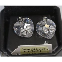 STERLING .925 SILVER EARRINGS WITH CUBIC STONES