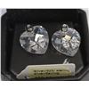 Image 1 : STERLING .925 SILVER EARRINGS WITH CUBIC STONES