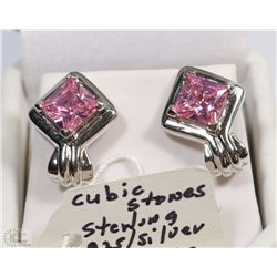 #10- 925 STERLING SILVER CZ EARRINGS