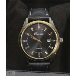 #2-BEINUO QUARTZ CALENDAR DATE WATCH MAN'S BLACK