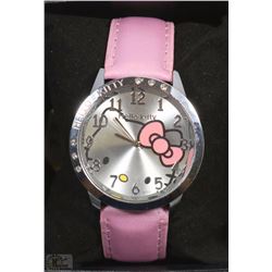 #3-HELLO KITTY WATCH PINK STRAP