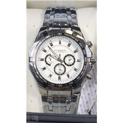 #1- CURREN MAN'S WATCH METAL BRACELET