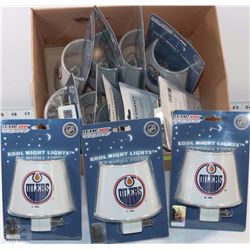 1 DOZEN OILERS NIGHT LIGHTS- NEW IN PACKAGES