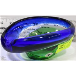 VINTAGE ESTATE "BERANEK" HAND MADE GLASS ASHTRAY