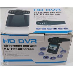 NEW HD PORTABLE DVR DASHCAM W/2.5" LCD SCREEN