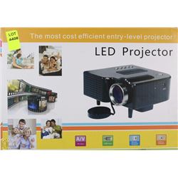 NEW LED PROJECTOR  W/USB INPUT, A/V INPUT, BUILT
