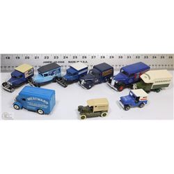 LOT OF 9 COLLECTABLE DIE CAST VEHICLES