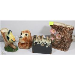 LOT OF 4 FLOWER POCKETS