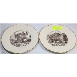 PAIR OF HISTORICAL ROYAL ALEXANDRA HOSPITAL PLATES