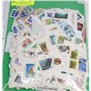 Image 1 : D) DOUBLE SIDED PACKAGE OF STAMPS ON PAPER NOTE