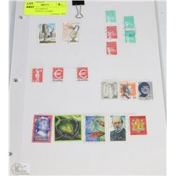SHEETS OF VARIOUS INTERNATIONAL STAMPS