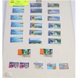 SHEETS OF VARIOUS INTERNATIONAL STAMPS
