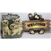 Image 1 : BEARFOOTS HANGING WELCOME SIGN AND PUPPIES WELCOME