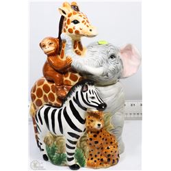 LARGE ZOO COOKIE JAR
