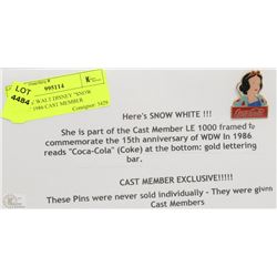 VINTAGE WALT DISNEY "SNOW WHITE" 1986 CAST MEMBER