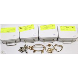 SET OF 4 BROOCHES COME WITH INDIVIDUAL MINI