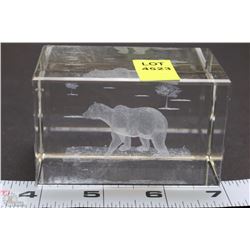 3D LASER ETCHED CRYSTAL CUBE