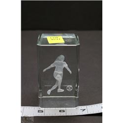 3D LASER ETCHED CRYSTAL CUBE