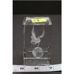 3D LASER ETCHED CRYSTAL CUBE