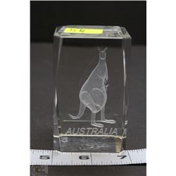 3D LASER ETCHED CRYSTAL CUBE