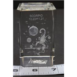 3D LASER ETCHED CRYSTAL CUBE