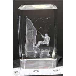 3D LASER ETCHED CRYSTAL CUBE