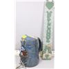 Image 1 : CERAMIC BLUE JEAN JUICE/WATER JUG WITH WINDCHIMES