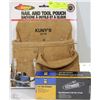 Image 1 : BRAND NEW KUNY LEATHER NAIL & TOOL POUCH WITH