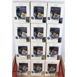 FLAT OF 12 HALLMARK WAYNE GRETZKY TREE ORNIMENTS