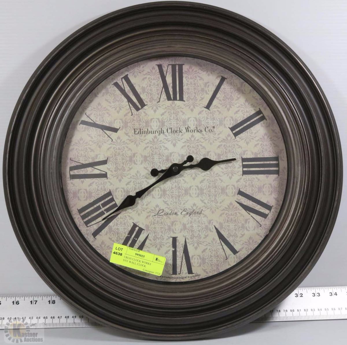 EDINBURGH CLOCK WORKS COMPANY WALL CLOCK